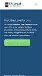 Mobile Screenshot of la-legal.com