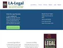Tablet Screenshot of la-legal.com